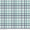 It's a Boy Plaid C13253 Aqua - Riley Blake Designs - Blue White - Quilting Cotton Fabric