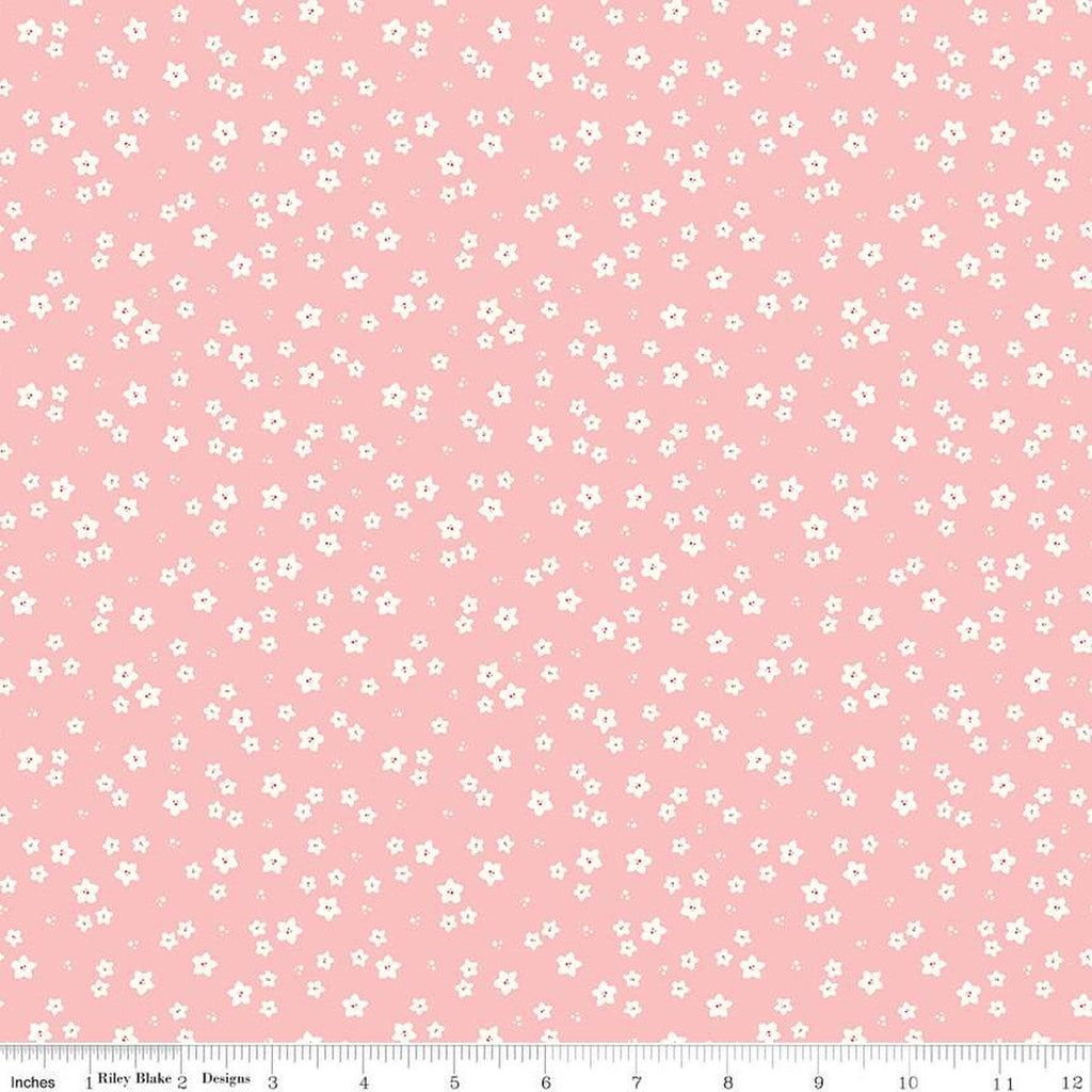 Sweet Acres Scattered Flowers C13217 Frosting by Riley Blake Designs - Floral Flower - Quilting Cotton Fabric