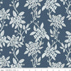 Portsmouth Main C12910 Oxford - Riley Blake Designs - Floral Flowers Hydrangeas Patriotic - Quilting Cotton Fabric