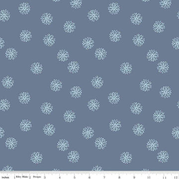 SALE Butterfly Blossom Floral C13274 Stone Blue - Riley Blake Designs - Flowers Flower - Quilting Cotton Fabric