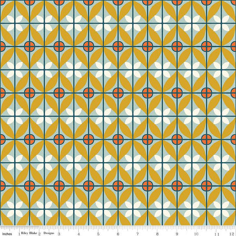 SALE Eden Tile C12922 Mist by Riley Blake Designs - Geometric - Quilting Cotton Fabric