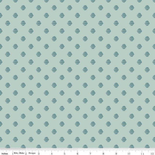 SALE Eden Hexagon C12925 Mist - Riley Blake Designs - Hexagons Hexies - Quilting Cotton Fabric