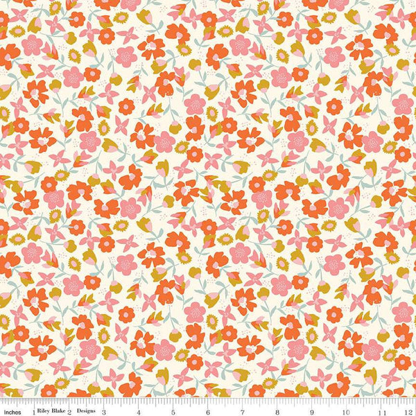 Eden Wildflowers C12926 Cream by Riley Blake Designs - Floral Flowers - Quilting Cotton Fabric