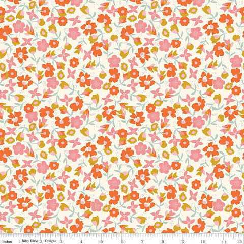 Eden Wildflowers C12926 Cream by Riley Blake Designs - Floral Flowers - Quilting Cotton Fabric