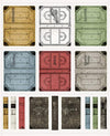 SALE CANVAS Art Journal Book Cover Panel CV13047 - Riley Blake Blake - DIGITALLY Printed Covers Books - Cotton Canvas Fabric