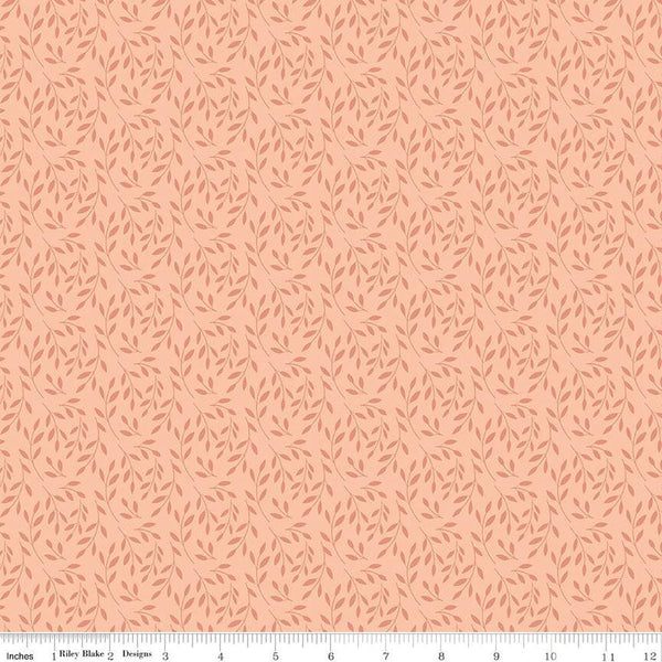 SALE Ally's Garden Vines C13244 Blush by Riley Blake Designs - Leaf Leaves - Quilting Cotton Fabric