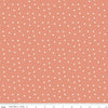 Ally's Garden Dots C13245 Salmon - Riley Blake Designs - Cream Polka Dot Dotted - Quilting Cotton Fabric