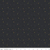 SALE Sparkler SC650 Charcoal SPARKLE - Riley Blake Designs - Plus Signs Gold SPARKLE Metallic Blue - Quilting Cotton Fabric