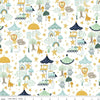 It's a Boy Mobiles C13251 White - Riley Blake Designs - Animals Trains Stars Clouds Trees Baby - Quilting Cotton Fabric