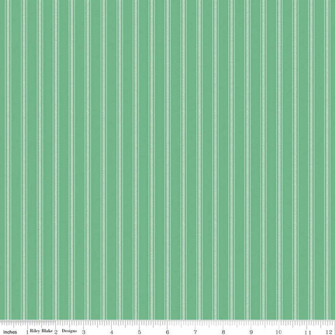 Sweet Acres Ticking C13215 Alpine by Riley Blake Designs - Off-White Stripe Stripes Striped - Quilting Cotton Fabric
