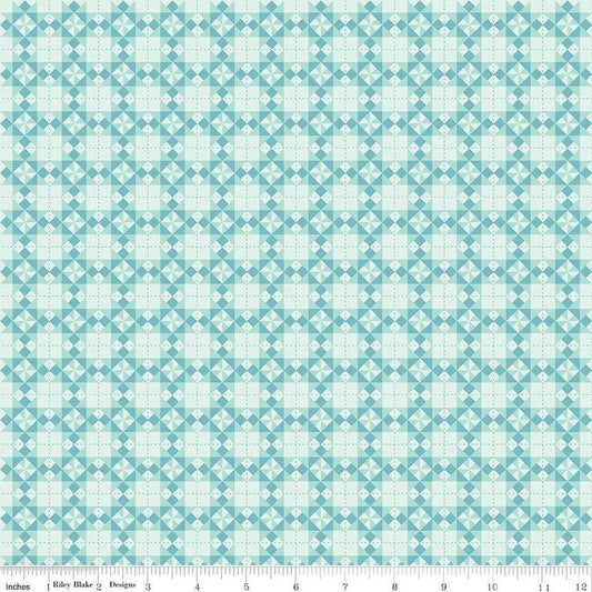 DEAL Sweet Acres Barn Quilts C13216 Songbird - Riley Blake Designs - Geometric Printed Quilt Blocks - Quilting Cotton Fabric