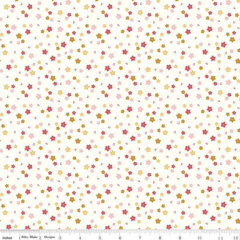 Sweet Acres Scattered Flowers C13217 Cloud by Riley Blake Designs - Floral Flower - Quilting Cotton Fabric