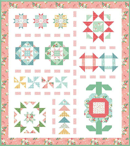 SALE Country Fair Quilt PATTERN P138 by Beverly McCullough - Riley Blake Designs - INSTRUCTIONS Only - Pieced Fat Quarter Friendly