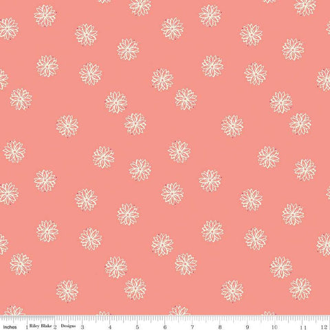 Butterfly Blossom Floral C13274 Coral by Riley Blake Designs - Flowers Flower - Quilting Cotton Fabric
