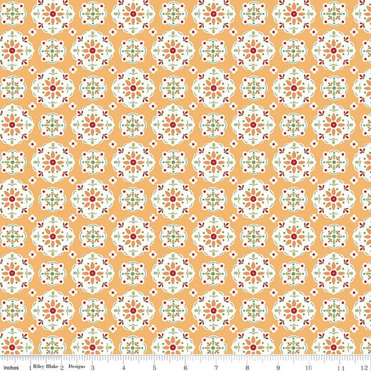Bee Vintage Sarah Jane C13072 Daisy - Riley Blake Designs - Floral Medallions Flowers - Lori Holt - Quilting Cotton Fabric