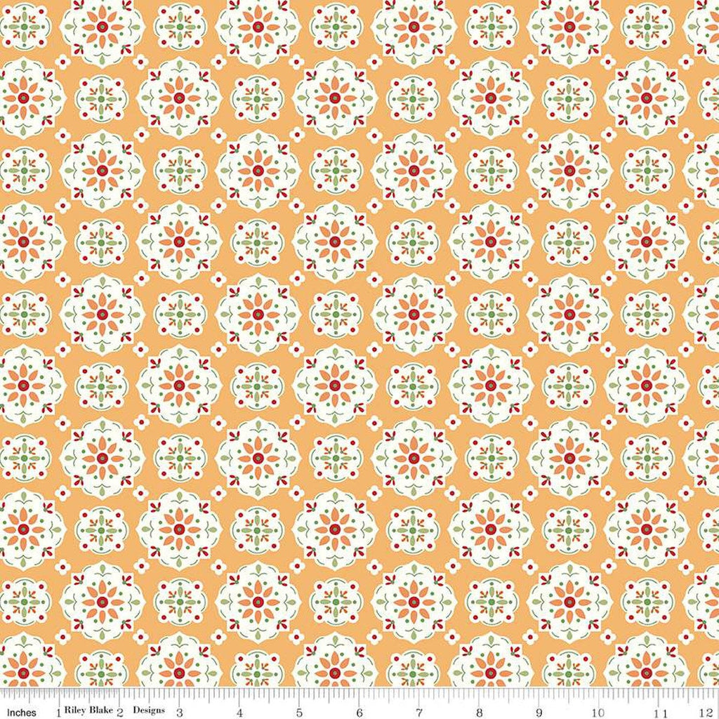 SALE Bee Vintage Sarah Jane C13072 Daisy by Riley Blake Designs - Floral Medallions Flowers - Lori Holt - Quilting Cotton Fabric