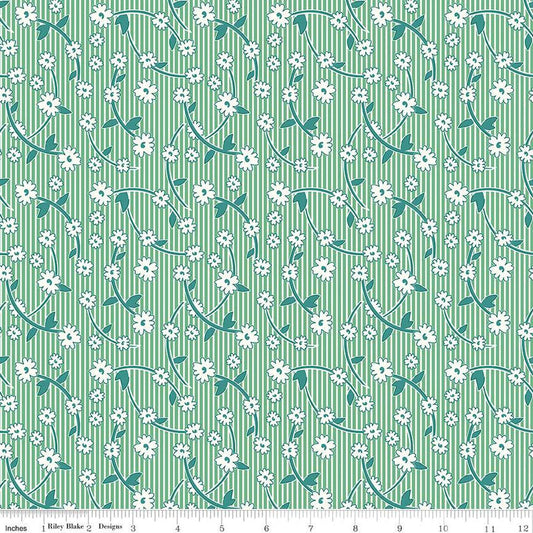 Bee Vintage Hazel C13080 Alpine - Riley Blake Designs - Floral Flowers - Quilting Cotton Fabric