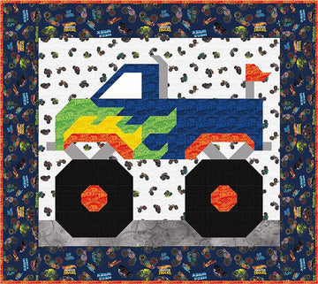 Hot Wheels Monster Truck Quilt PATTERN - Riley Blake Designs- INSTRUCTIONS Only -  LIcensed Product
