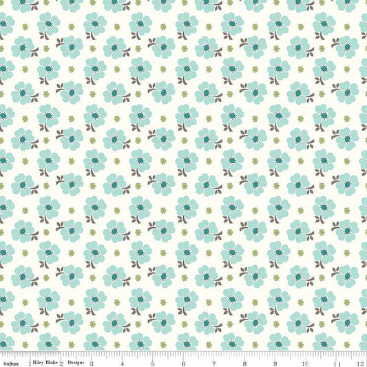 Bee Vintage Isabelle Cloud Floral Fabric C13083 - Lori Holt Riley Blake Quilting Cotton Fabric