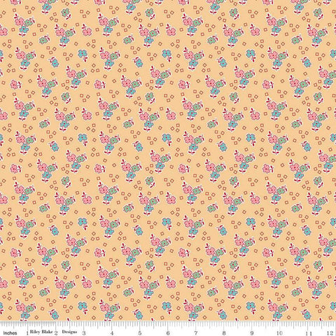SALE Bee Vintage Lizzie C13089 Beehive by Riley Blake Designs - Floral Flowers - Lori Holt - Quilting Cotton Fabric