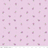 33" End of Bolt - SALE Strength in Lavender Ditsy C13224 Lavender - Riley Blake - Cancer Awareness Floral Flowers - Quilting Cotton Fabric