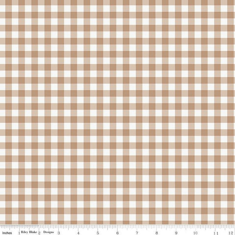 SALE Red, White and True Plaid C13186 Beach by Riley Blake Designs - Patriotic 3/8" PRINTED Gingham Check Off White - Quilting Cotton Fabric