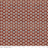 SALE Bright Stars Dots C13105 Red - Riley Blake Designs - Patriotic Folk Art Circles Dots Crisscrosses - Quilting Cotton Fabric
