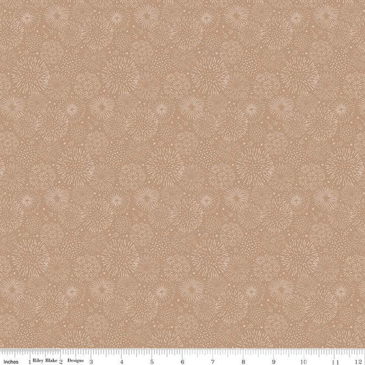 SALE Red, White & True Burst C13189 Burlap - Riley Blake Designs - Patriotic Tone-on-Tone Starbursts - Quilting Cotton Fabric