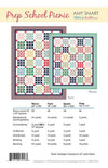 SALE Prep School Picnic Quilt PATTERN P123 - Amy Smart - Riley Blake Designs - INSTRUCTIONS Only - Framed Nine-Patch Multiple Sizes