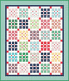 SALE Prep School Picnic Quilt PATTERN P123 - Amy Smart - Riley Blake Designs - INSTRUCTIONS Only - Framed Nine-Patch Multiple Sizes