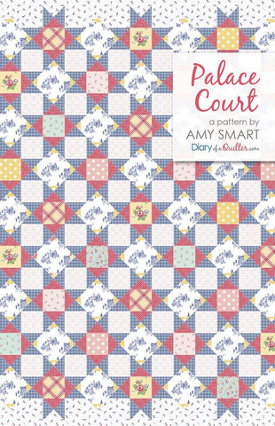 SALE Palace Court Quilt PATTERN P123 by Amy Smart - Riley Blake - INSTRUCTIONS Only - Snowball and Economy Blocks