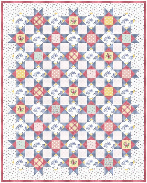 SALE Palace Court Quilt PATTERN P123 by Amy Smart - Riley Blake - INSTRUCTIONS Only - Snowball and Economy Blocks