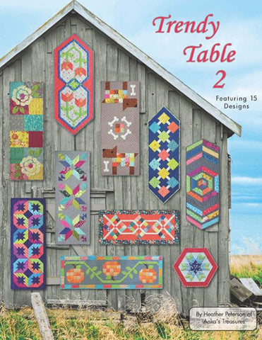 SALE Trendy Table 2 Book P154 by Heather Peterson - Riley Blake Designs - INSTRUCTIONS Only - 32 Pages 15 Designs Table Runners