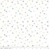 Cozy Christmas Sparkle C5365 White - Riley Blake Designs - Non-Metallic Multi-Colored Sparkles - Lori Holt - Quilting Cotton Fabric