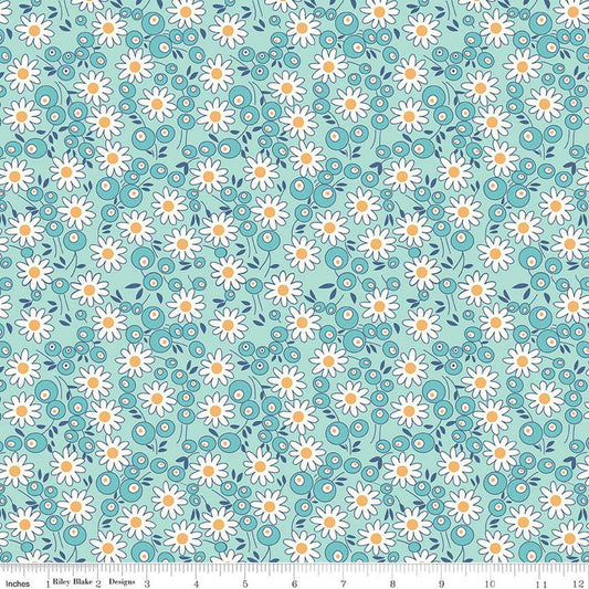 DEAL Bee Vintage Marje C13074 Songbird - Riley Blake Designs - Floral Flowers Leaves Berries - Lori Holt - Quilting Cotton Fabric