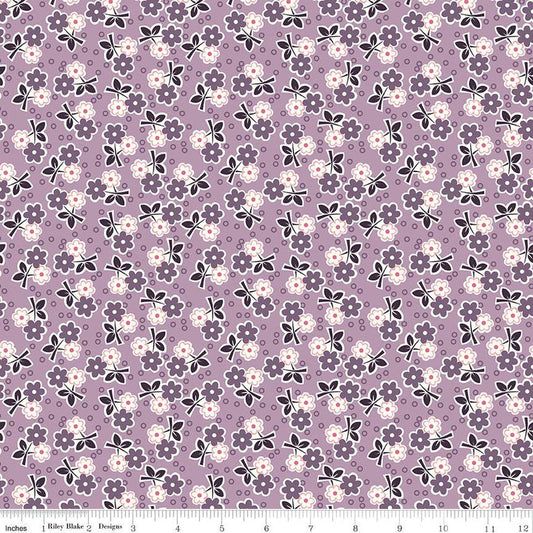 Bee Vintage Alice C13081 Taffy - Riley Blake Designs - Floral Flowers - Lori Holt - Quilting Cotton Fabric
