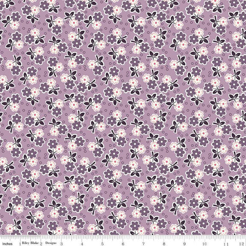 Bee Vintage Alice C13081 Taffy by Riley Blake Designs - Floral Flowers - Lori Holt - Quilting Cotton Fabric
