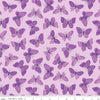 SALE Strength in Lavender Butterflies C13223 Lavender - Riley Blake Designs - Cancer Awareness - Quilting Cotton Fabric