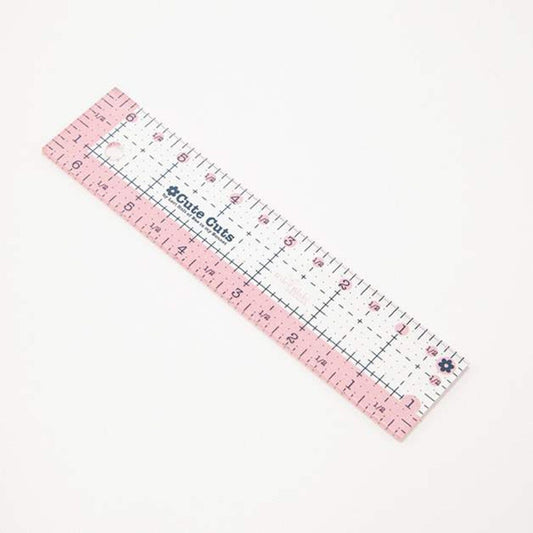 DEAL Lori Holt Cute Cuts Ruler 1 1/2" x 6 1/2" STCC-5539 - Riley Blake Designs - Plastic Non-Slip 1.5" x 6.5" Rectangle