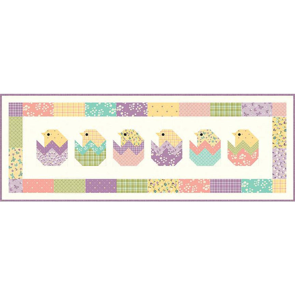 Peeps Table Runner PATTERN P157 by Sandy Gervais - Riley Blake - INSTRUCTIONS Only - 5" Stacker Friendly Pieced Chicks Spring Easter