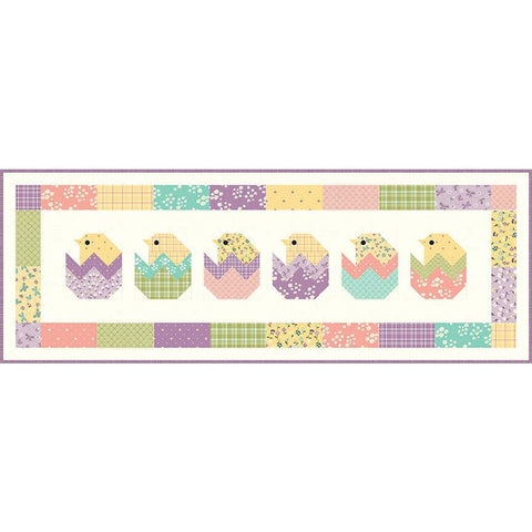 Peeps Table Runner PATTERN P157 by Sandy Gervais - Riley Blake - INSTRUCTIONS Only - 5" Stacker Friendly Pieced Chicks Spring Easter