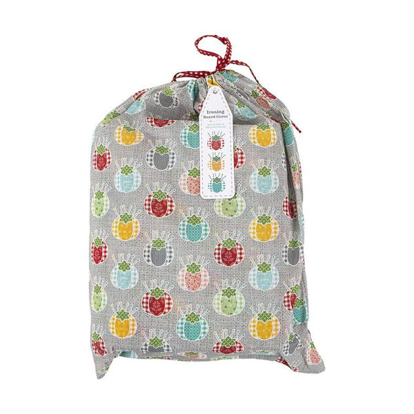 SALE Lori Holt My Happy Place Ironing Board Cover 2 ST-25499 - Riley Blake Designs - Foam Batting Cotton Standard Size in Drawstring Bag