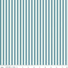 SALE FLANNEL Make a Pretty Life Stripes F13340 Teal - Riley Blake Designs - Multi-Colored White Stripe Striped FLANNEL Cotton Fabric
