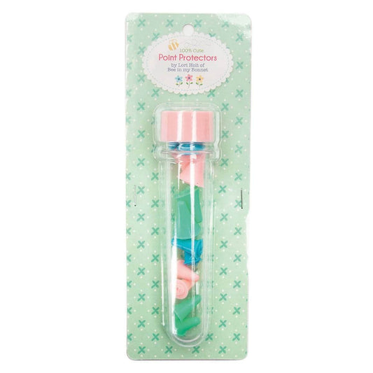 SALE Lori Holt Point Protectors ST-3588 - Riley Blake Designs - 12-Piece Reusable Storage Tube 2 Sizes 3 Colors Rubber