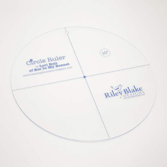 DEAL Lori Holt Circle Ruler 10" - STRULER-4158 - Riley Blake Designs - Plastic