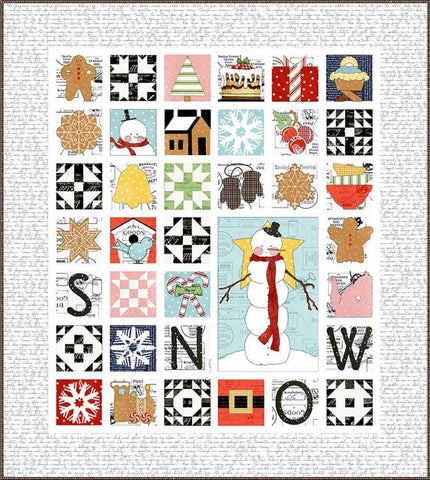 SALE Sweet Snow Along Quilt PATTERN P149 by J. Wecker Frisch - Riley Blake Designs - INSTRUCTIONS Only - Applique Piecing