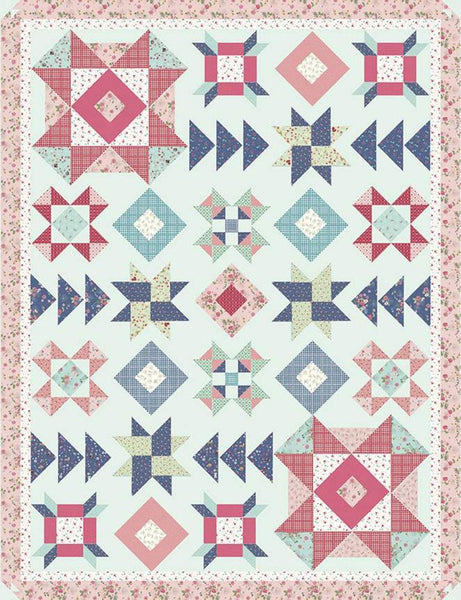 SALE Wildflower Fields Quilt PATTERN P138 by Beverly McCullough - Riley Blake Designs - INSTRUCTIONS Only - Pieced
