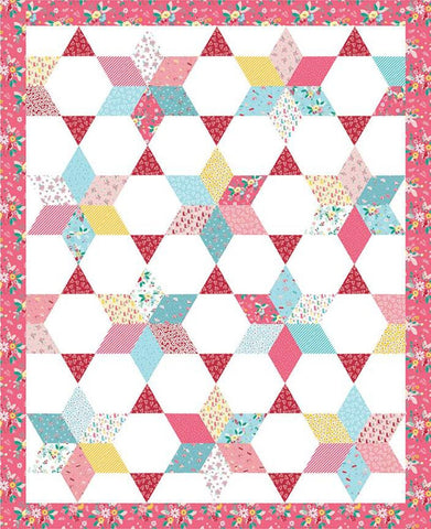 Vintage Star Quilt PATTERN P138 by Beverly McCullough - Riley Blake Designs - INSTRUCTIONS Only - 10" Stacker Friendly