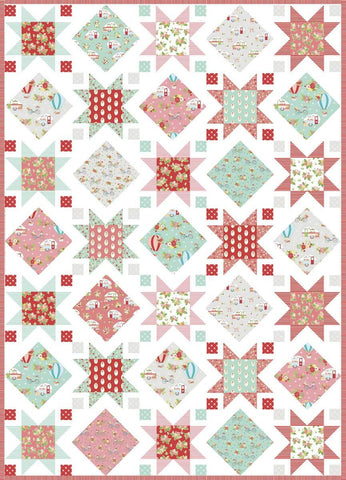 Stars and Windows Quilt PATTERN P138 by Beverly McCullough - Riley Blake Designs - INSTRUCTIONS Only - Large Prints Friendly