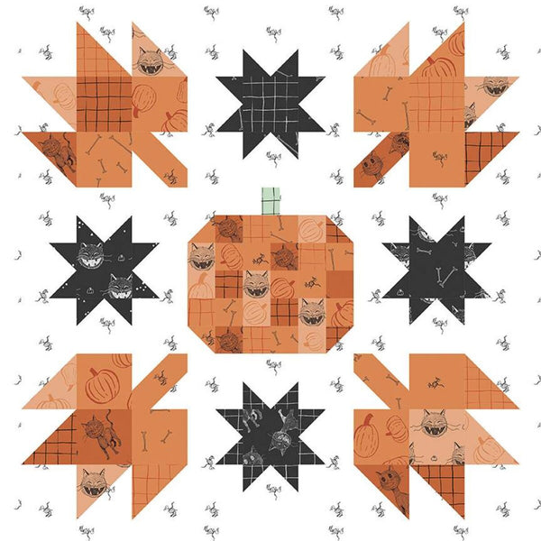 SALE Pumpkin Mini Quilt PATTERN P156 by Amanda Niederhauser - Riley Blake Designs - INSTRUCTIONS Only - Piecing